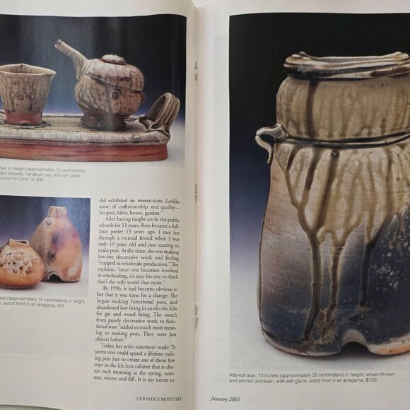Ceramics Monthly Magazine January 2001 Featuring Making Pottery In Turkey - Picture 13 of 16